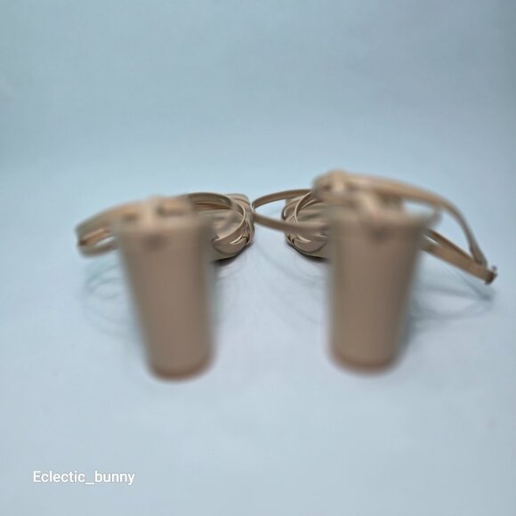 Women's Strappy Apricot Chunky Heels with Square Toe. Size 8 - Picture 8 of 9